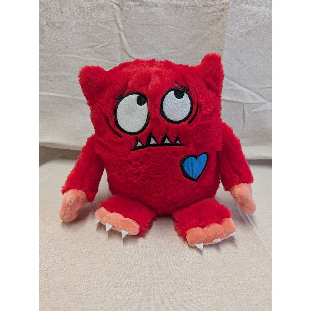 Love Monster Red Plush Blue Heart 9" Kids Book Character Kohl's Cares YOTTOY